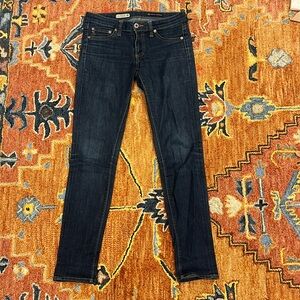 AG skinny denim, size 27